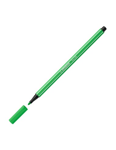  C/10 rotulador stabilo pen 68 verde hoja nº43 punta 1,omm 